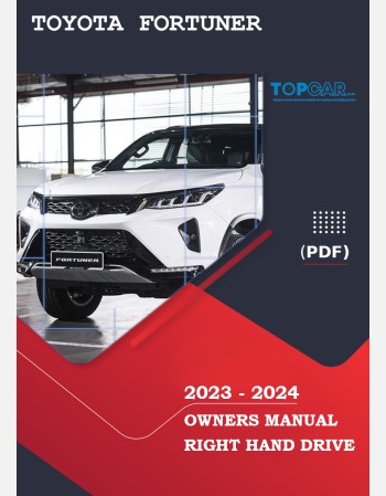 toyota fortuner 2023-2024 owners manual